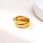 Bague 3 Anneaux Acier 5