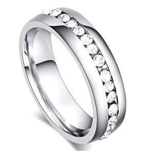 Bague Acier Et Zirconium 2