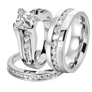 Bague Acier Et Zirconium