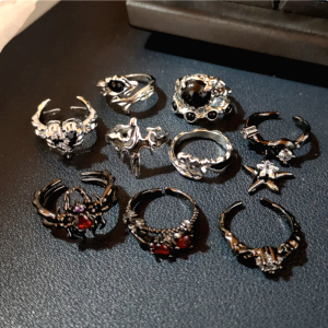 Bague Acier Gothique 10