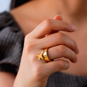 Bague Avec Pendentif Acier Inoxydable 11