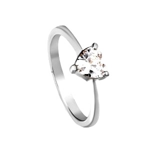 Bague Diamant Acier Inoxydable 4