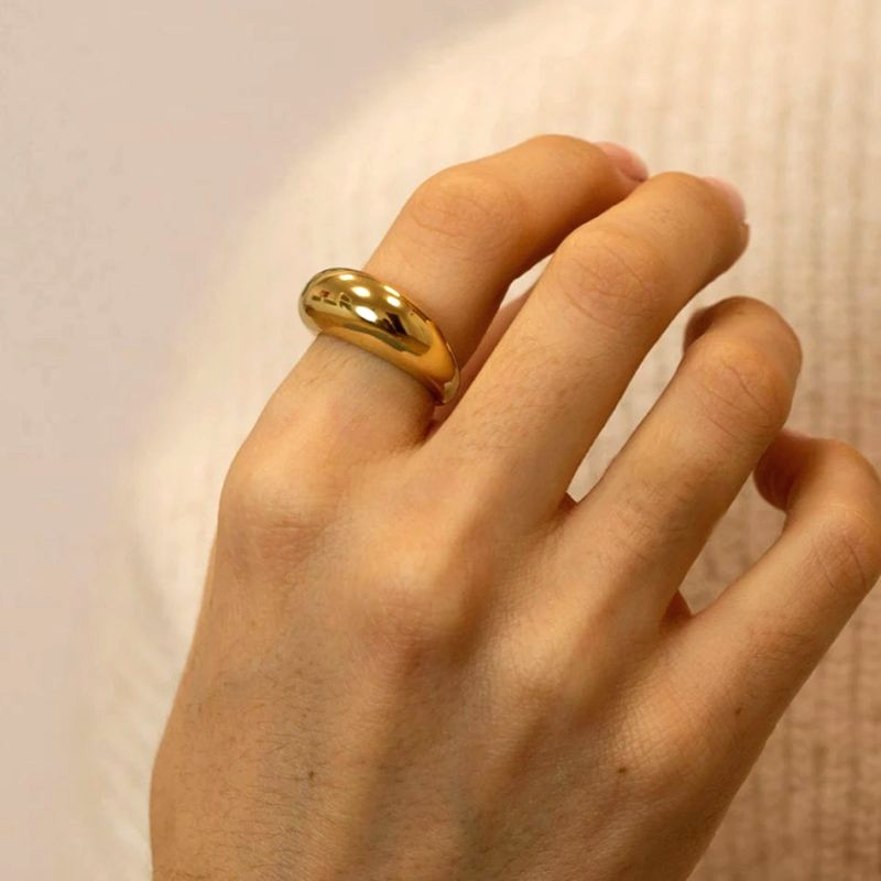 Bague Jonc Acier Femme 4