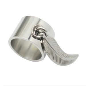 Bague Pampille Acier Inoxydable 2