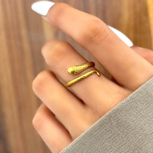 Bague Serpent Acier Inoxydable 4