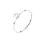 Bague Solitaire Acier Inoxydable 2