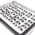 Lot De Bague Homme Acier Inoxydable 2