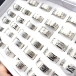Lot De Bague Homme Acier Inoxydable 3